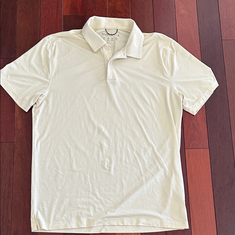 Abercrombie & Fitch Cream Polo Shirt